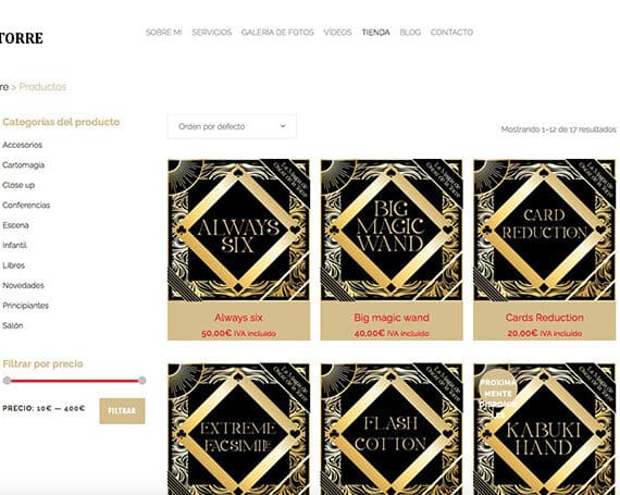 Venta de material de magia en oscar de la torre